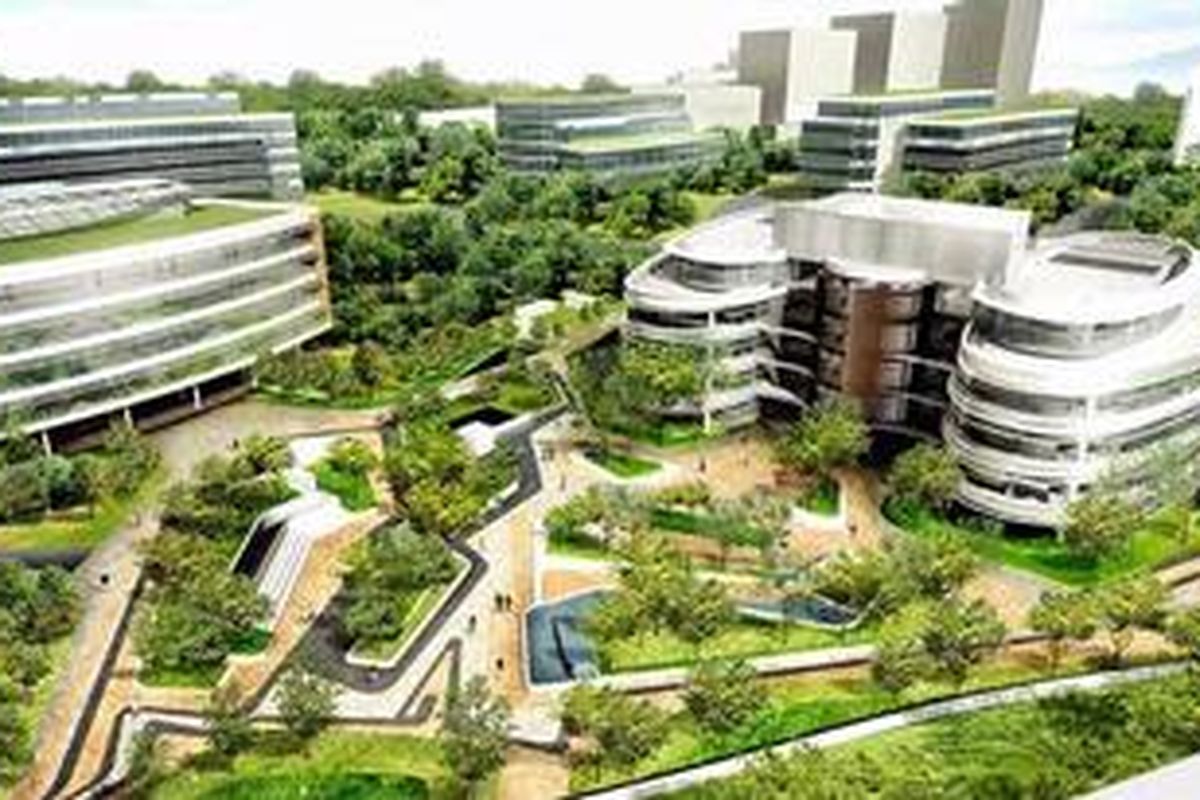 Ilustrasi: BSD Green Office Park mendapat penghargaan gedung ramah lingkungan dari BCA Singapura.