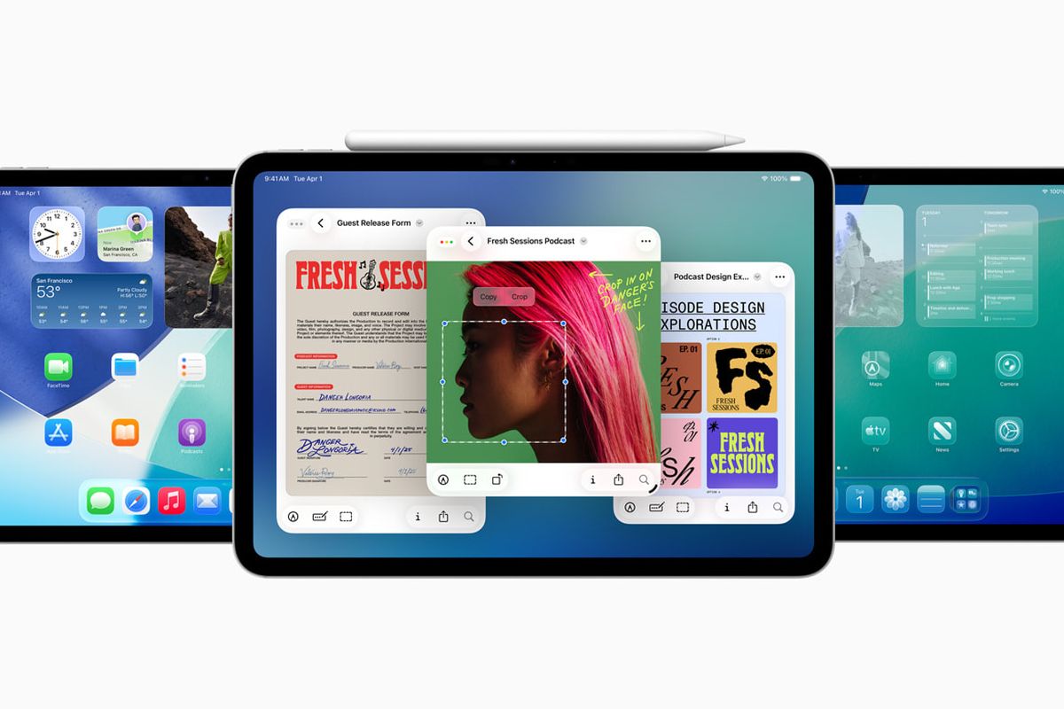 Tampilan iPadOS 26.