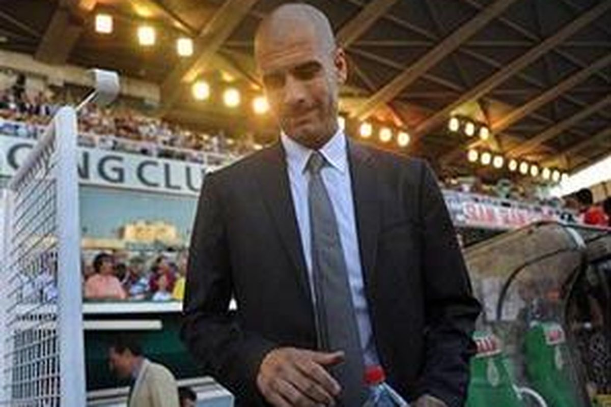 Pelatih Barcelona, Josep Guardiola.