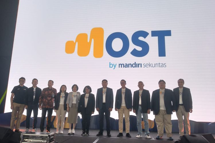 Peluncuran logo dan fitur-fitur baru aplikasi digital MOST di Jakarta, Rabu (30/11/2022).