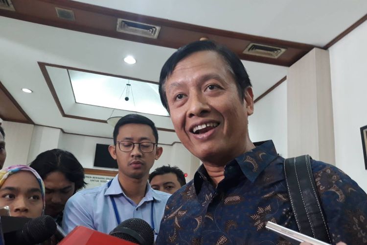 Pakar Komunikasi Politik Henry Subiakto di Gedung KPU, Menteng, Jakarta Pusat, Selasa (20/8/2019).