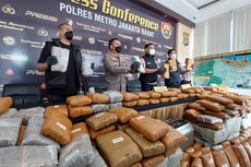 Penyelundupan 209 Kilogram Ganja Terbongkar, Disembunyikan di Truk Pengangkut Limbah Meteran