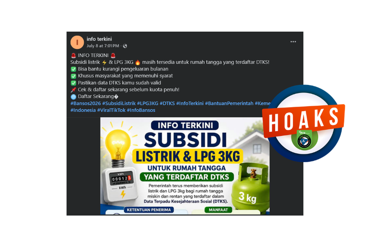 INFOGRAFIK: Muncul Hoaks Subsidi Listrik dan LPG 3 Kg, Awas Penipuan!