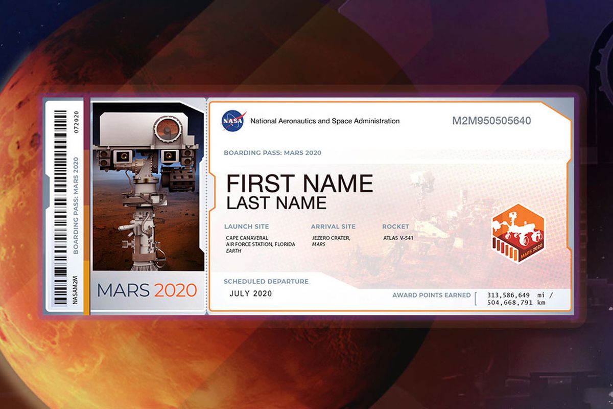 Tiket misi NASA ke Mars 2020