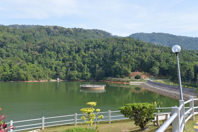 Bendungan Air Itam di Pulau Penang, Malaysia