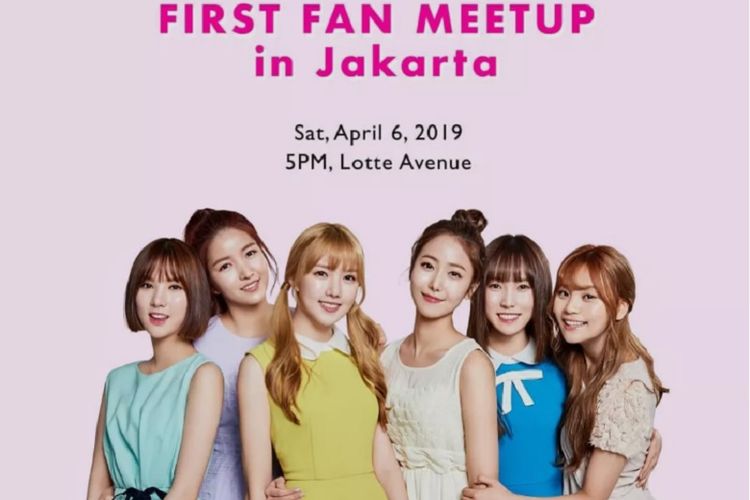 Poster fan meetup GFRIEND di Jakarta