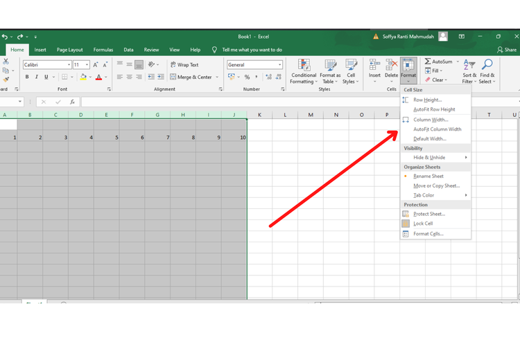 Cara menyamakan kolom Excel