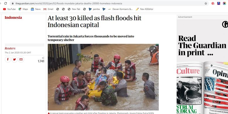 the guardian jakarta floods