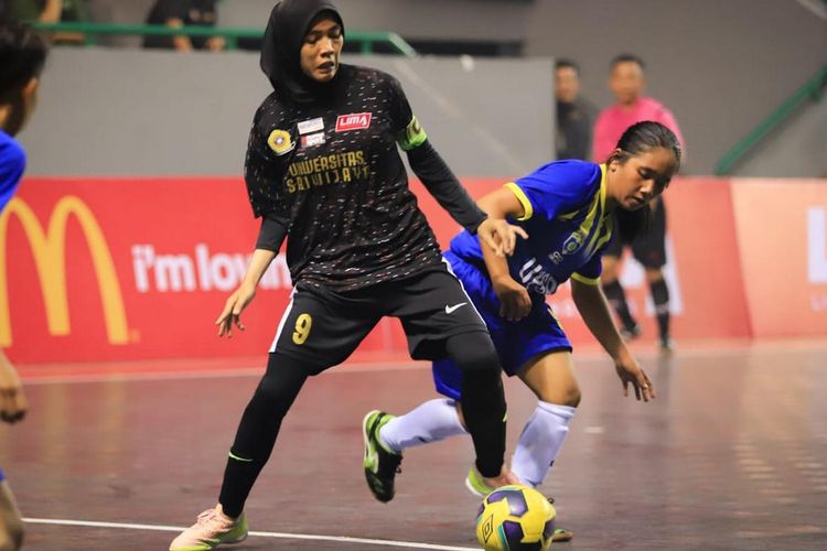 Laga futsal putri Liga Mahasiswa Sumatra Conference Seasons 7 di Kota Palembang. Kejuaraan diikuti 10 tim putra dan 3 tim putri mulai 13-24 Oktober 2019.