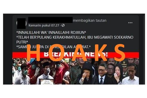 Hoaks tentang Megawati dan Kelompok Gagal 