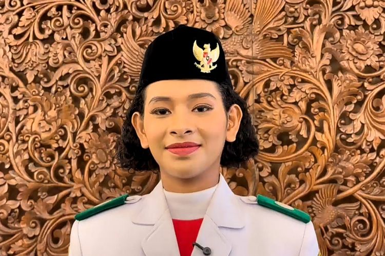 Haru Paskibraka asal Papua Tengah di Istana: Ditemani Gibran 