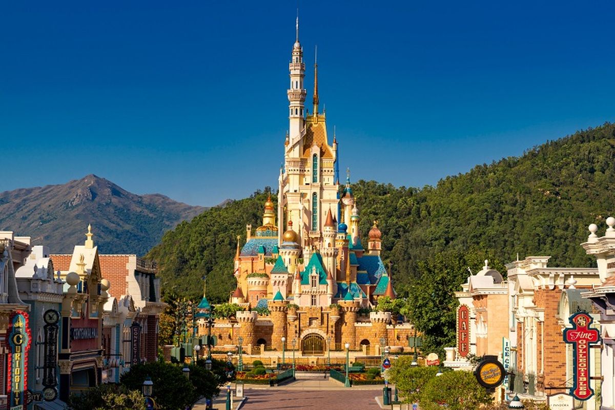 Castle of Magical Dreams di Disneyland Hong Kong. 