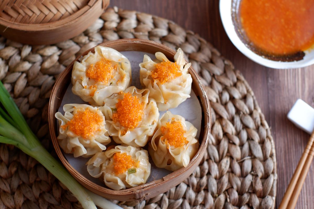 ilustrasi siomay dimsum.