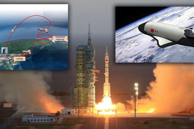 Tangkapan layar video yang mengeklaim China akan menjatuhkan bom nuklir ke New York dari ruang angkasa. Klaim tersebut keliru.