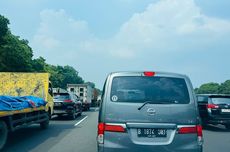 Kecelakaan di Tol Citeureup Bogor, Lalu Lintas Macet.