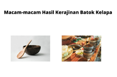 Macam-macam Hasil Kerajinan Batok Kelapa