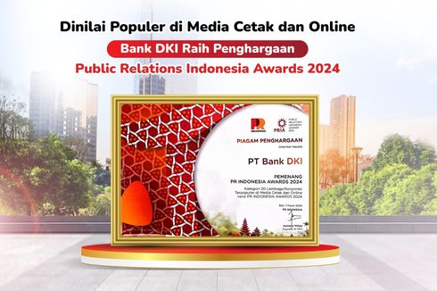 Populer di Media Cetak dan Online, Bank DKI Raih Penghargaan Public Relations Indonesia Awards 2024