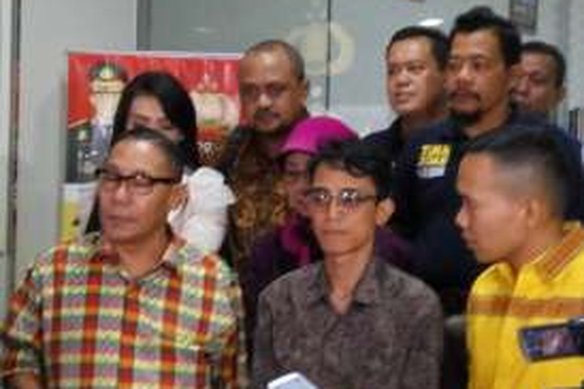 Ario Kiswinar saat di Mapolda Metro Jaya pada Jumat (30/9/2016).