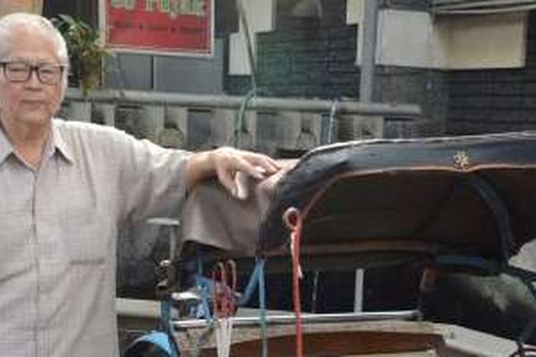 Jongkie Tio (75) alias Daddy Budiarto, 'pendongeng' Tionghoa peranakan Kota Semarang.