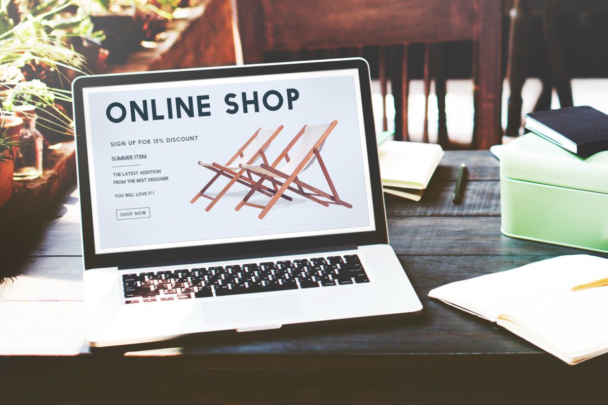 Ilustrasi online shop.
