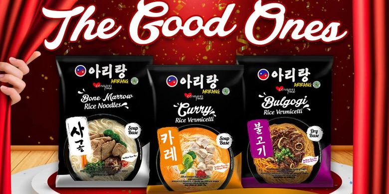 Arirang mi instant Korea menghadirkan tiga varian baru.