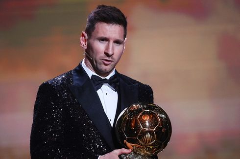 Ballon d'Or 2021: Messi Raih Gelar Ketujuh, Ronaldo Terlempar 3 Besar