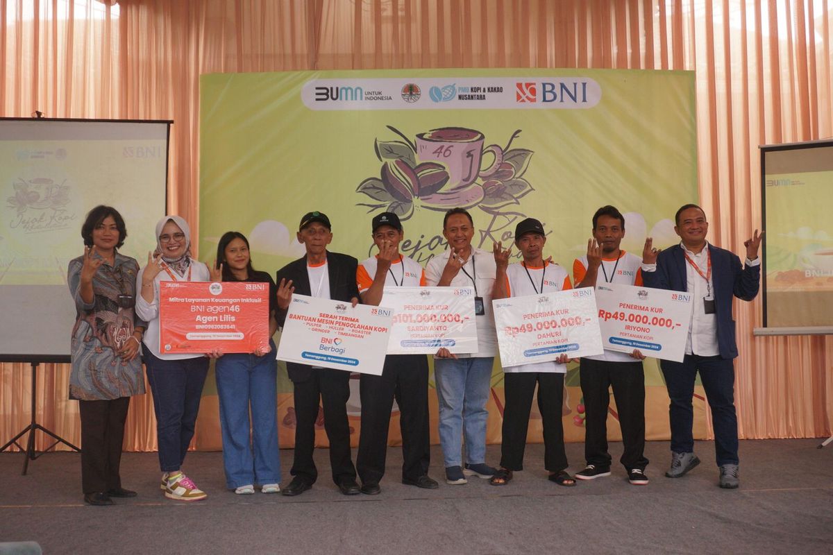 BNI gelar program Jelajah Kopi Khatulistiwa di Desa Kertosari, Temanggung, Jawa Tengah pada Kamis, (19/12/2024) untuk mendukung petani kopi Indonesia.