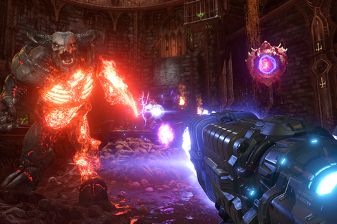 Begini Tampilan Game Doom Eternal Saat Dimainkan di Kulkas