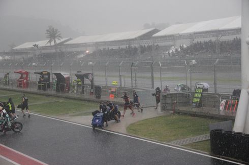 Hujan Deras, Race 1 WSBK Mandalika Ditunda