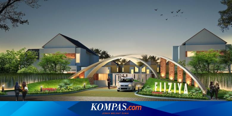 Ilustrasi real estate atau properti mewah.