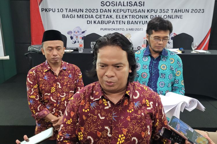 Ketua Komisi Pemilih Umum (KPU) Banyumas, Imam Arif Setiadi di Banyumas, Jawa Tengah, Jumat (5/5/2023).