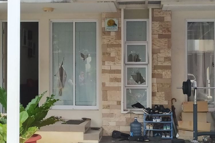Lokasi tempat kejadian pengerusakan rumah Nus Kei No 52 Kluster Australia Green Lake City Kota Tangerang, Rabu (24/6/2020)