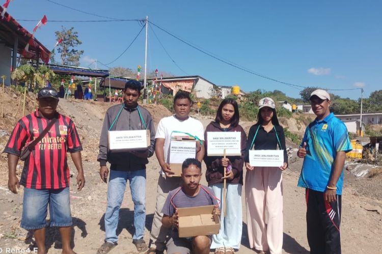 Jaga Solidaritas, Penyintas Gunung Lewotobi Galang Donasi untuk Korban Gempa Flores