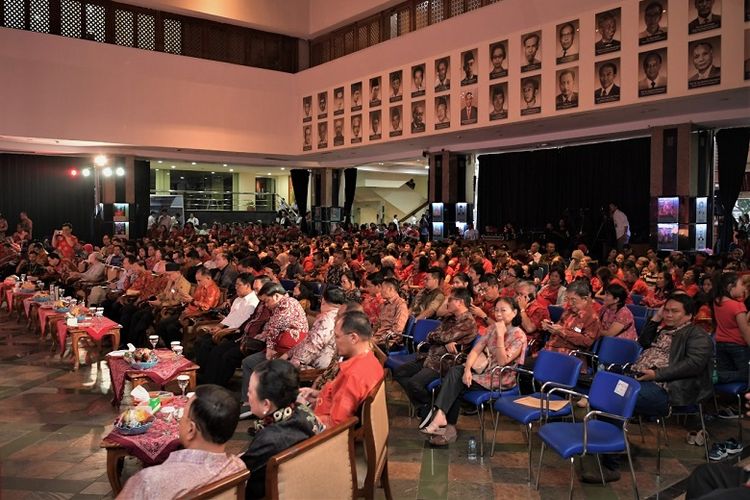 Tamu acara Perayaan Imlek Bersama di Kementerian Pendidikan dan Kebudayaan, Kamis (6/2/2020).