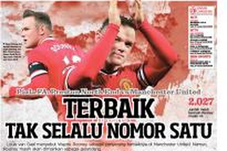 Sampul Harian BOLA edisi Senin (16/2/2015).