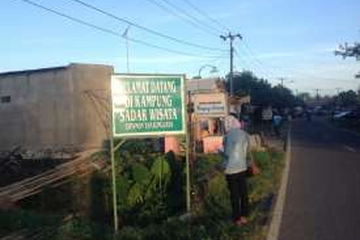 Kampung Sadar Wisata, Cipanon, Tanjungjaya, Tanjung Lesung, Pandeglang, Banten. Gambar diambil Jumat (6/5/2016).