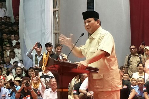 Prabowo Sebut Sejumlah Elite yang Mendukungnya Dapat Ancaman