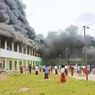 Pondok Pesantren di Rokan Hulu Terbakar Saat Santri Shalat, Asap Hitam Membubung Tinggi