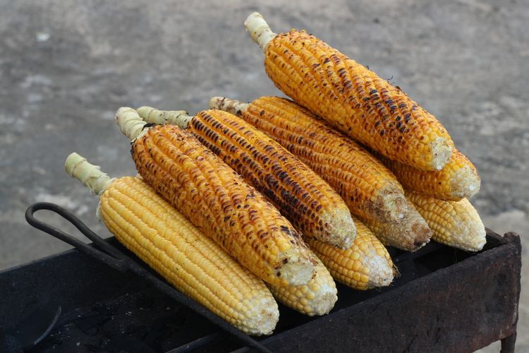 ilustrasi jagung bakar. 