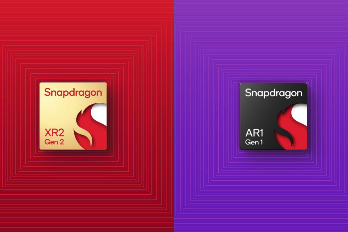 Ilustrasi Snapdragon XR2 Gen 2 dan Snapdragon AR1 Gen 1