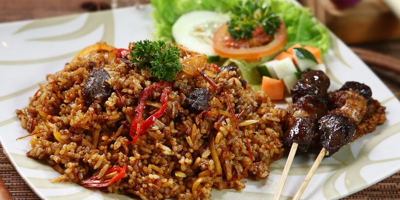 Ilustrasi nasi goreng kambing