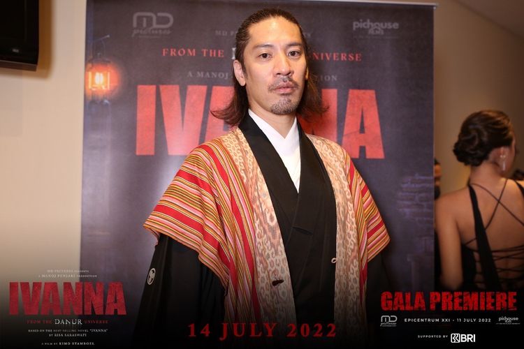 Musisi asal Jepang, Hiroaki Kato, menjalani debut di dunia akting lewat film horor Ivanna.