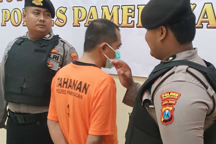 Maskur (36) warga Desa Blumbungan, Kecamatan Larangan, Kabupaten Pamekasan, ditangkap polisi setelah mengancam akan memperkosa keluarga pengusaha tembakau asal Pamekasan.