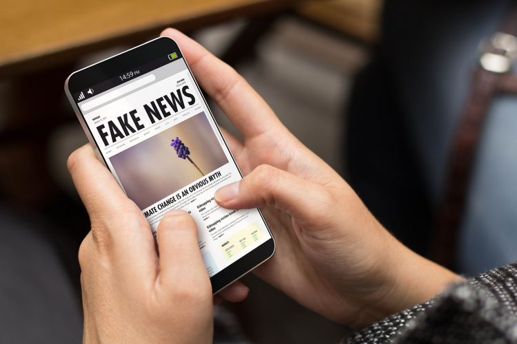 Ilustrasi hoaks, fake news, atau berita palsu