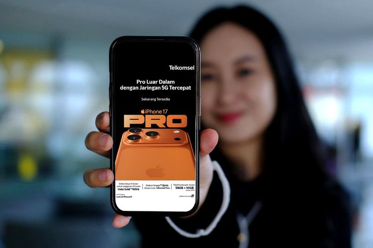 Telkomsel menggelar program paket penjualan (bundling) kartu pascabayar Halo+ untuk pembeli iPhone 17, iPhone 17 Pro, iPhone 17 Pro Max, dan iPhone Air di Indonesia.