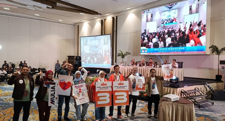 Daftar dan Nomor Urut 4 Paslon Pilkada 2024 Kota Makassar serta Visi Misinya