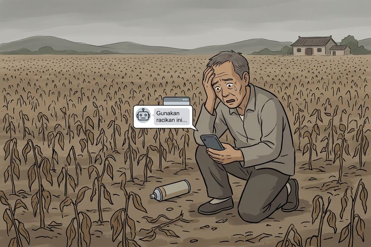 Setelah Setahun Percaya AI, Petani Ini Gagal Panen 10 Hektare dalam Semalam