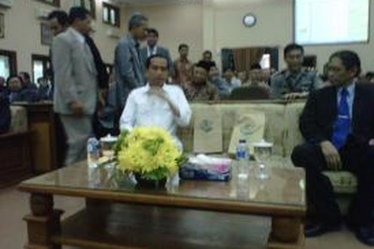 Gubernur DKI Joko Widodo di UMS Sukoharjo, pada Sabtu (26/10/2013).