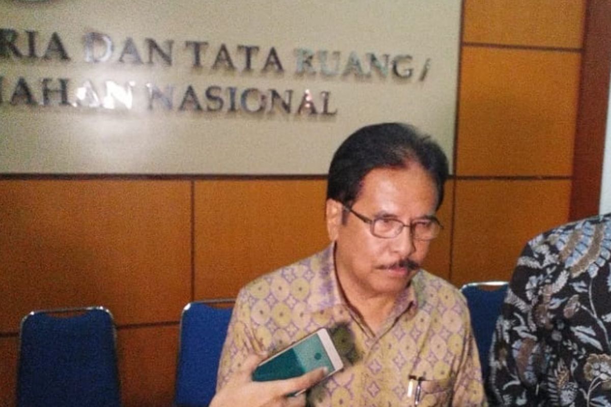 Menteri Agraria dan Tata Ruang/Kepala Badan Pertanahan Nasional (ATR/BPN) Sofyan Djalil.