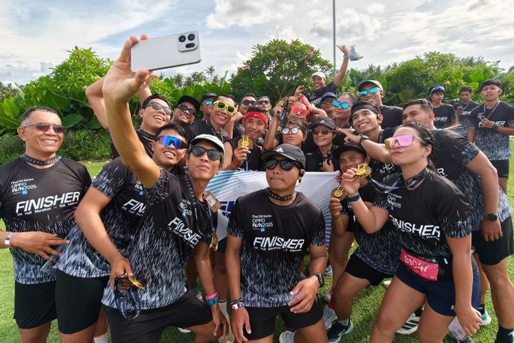 Find X9 Series mengabadikan kebersamaan peserta OPPO Run 2025.